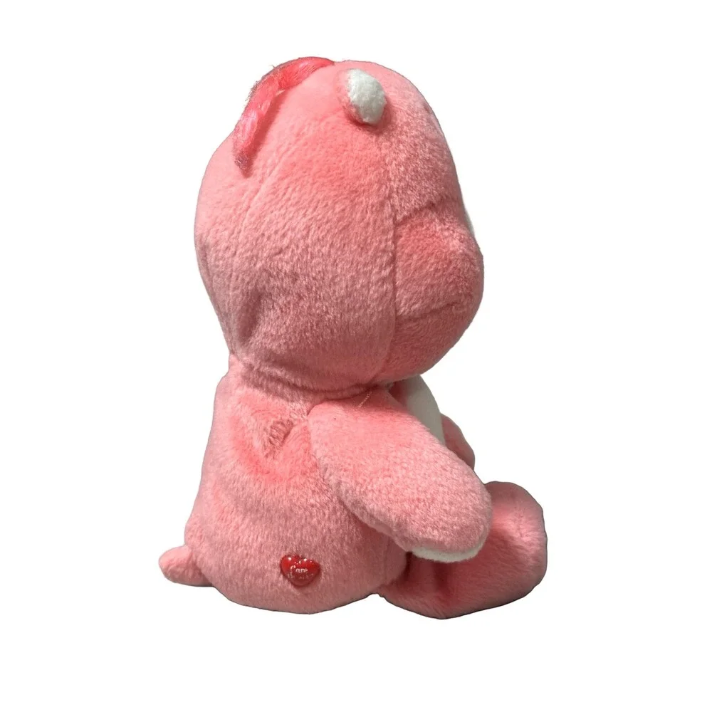 Care Bears‎ Love-a-Lot Pink Plush 2002 Play Along Interlocking Hearts 8 inch